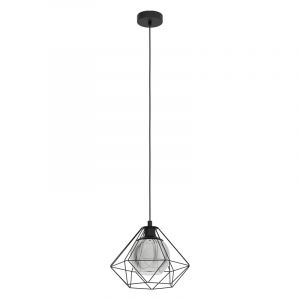 Sort industri pendler lampe stål, Yuen