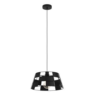 Sort pendler lampe aluminium, Nelly