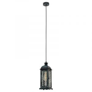 Grøn retro pendler lampe metal, Abderrahman