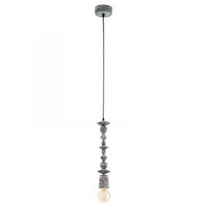 Træ pendler lampe sort, Abel