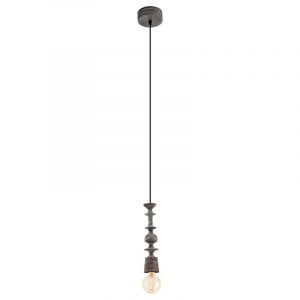 Træ pendler lampe sort, Abel