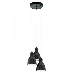 Sort industri pendler lampe metal, Lavinio