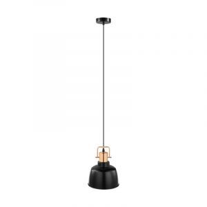 Sort retro pendler lampe metal, Aditya