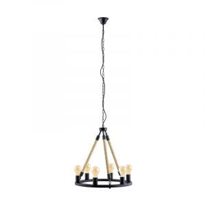 Sort retro pendler lampe metal, Admir