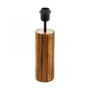 Træ bordlampe brun, Jayvano, med brytare
