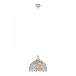 Hvid orientalsk pendler lampe stål, Abdelrahman