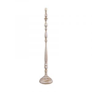 Træ gulv lampe hvid, Ayden, med brytare