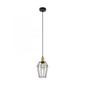 Sort industri pendler lampe metal, Aimen