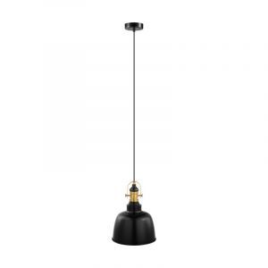 Sort retro pendler lampe metal, Alain