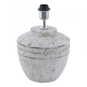 Keramik bordlampe grå, Alana, med brytare