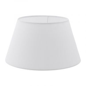 Landlig lampeskærm Noah Textile White