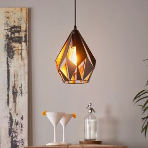 Sort design pendler lampe metal, Acri