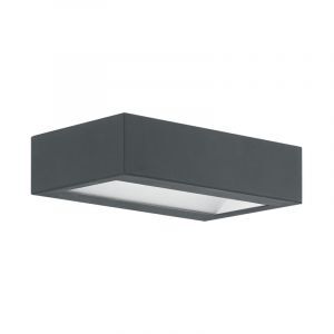 Antracit modern udendørslampe stål, Simen, 4W, 3000K LED, IP44