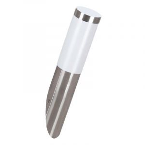 Sølv udendørslampe plast, Carlein, IP44