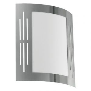 Sølv udendørslampe plast, Elyana, IP44