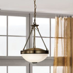 Bronze klassisk pendler lampe metal, Reza