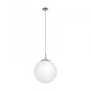 Nikkel modern pendler lampe glas, Dave