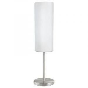 Nikkel bordlampe glas, Ciuda, med brytare