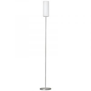 Nikkel gulv lampe glas, Ciuda, med brytare