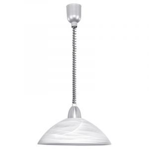 Hvid klassisk pendler lampe glas, Brandon