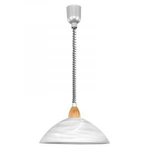 Hvid klassisk pendler lampe glas, Brandon