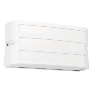 Hvid udendørslampe plast, Cesar, IP54