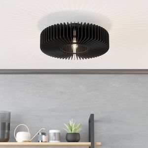 Sort modern plafond træ, Muna
