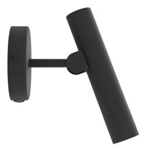 Sort modern væglampe aluminium, Aleyna, 5W, 3000K LED, med brytare