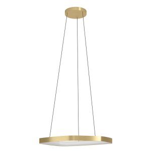 Guld design pendler lampe aluminium, Samson, 25,2W, 3000K LED