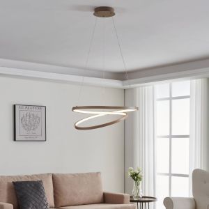 Beige modern pendler lampe aluminium, Ties, 36W, 3000K LED