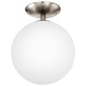Nikkel loftlampe glas, Dave