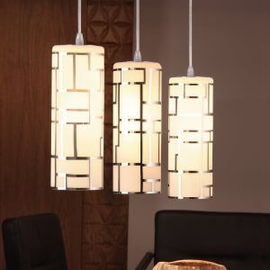 Hvid modern pendler lampe glas, Cadore