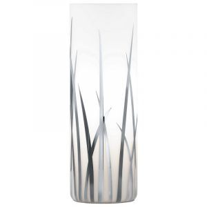Krom design bordlampe glas, Ilyas, med brytare