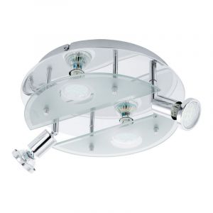 Krom design loftspot glas, Lusie