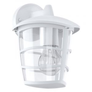 Hvid modern udendørslampe plast, Inas, IP44