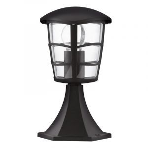 Sort modern udendørslampe plast, Inas, IP44