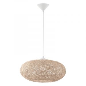 Beige design pendler lampe plast, Hero