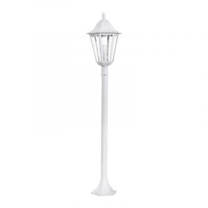 Hvid klassisk udendørslampe aluminium, Leanna, IP44