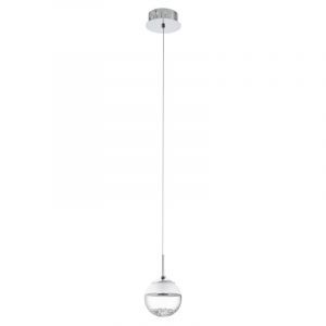Krom design pendler lampe glas, Jorg, 5W, 3000K LED