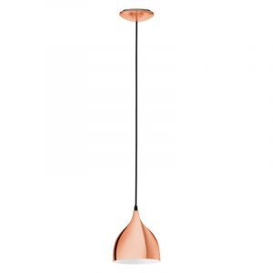 Kobber design pendler lampe metal, Piglio
