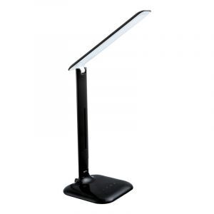 Sort design skrivebordslampe plast, Ayman, 3W, varm til kold hvid justerbar LED, med beröringsdimmer
