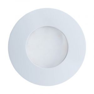 Hvid indbygningsspot glas, Margarita, IP65