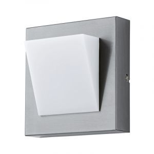 Sølv udendørslampe plast, Mell, 4W, 3000K LED, IP44