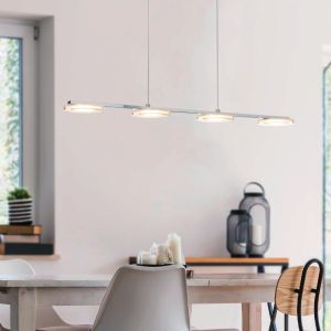 Krom modern pendler lampe plast, Pace, 5W, 3000K LED
