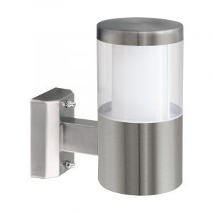 Sølv modern udendørslampe plast, Neele, IP44