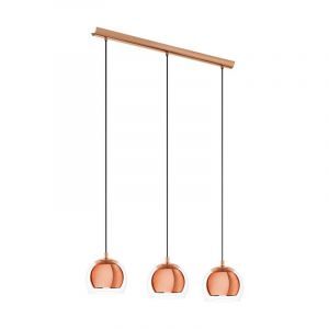 Kobber design pendler lampe glas, Iroma