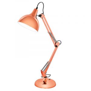 Kobber industri skrivebordslampe metal, Josha, med brytare