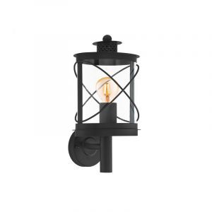 Sort udendørslampe plast, Alisia, IP44