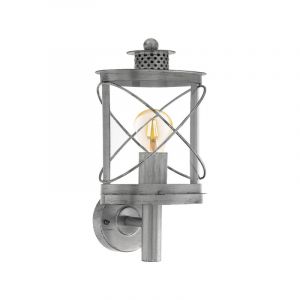 Sølv udendørslampe plast, Alisia, IP44
