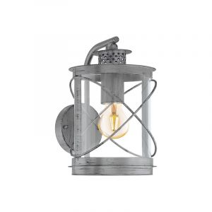 Sølv udendørslampe plast, Alisia, IP44